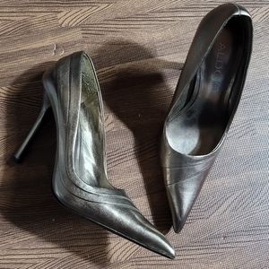Aldo Pewter pumps